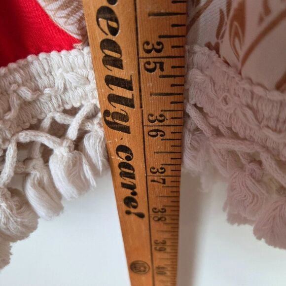 NEVER WORN SHEIN HALTER FRINGED BOHO PAISLEY HANKY SHORT DRESS SZ LARGE - Picture 14 of 14